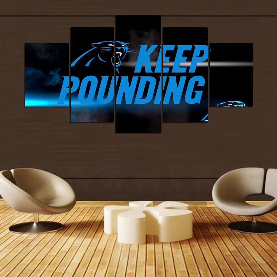 Ysdafen 5 Панель современный Carolina Panthers HD Книги по искусству печати холст стены картин