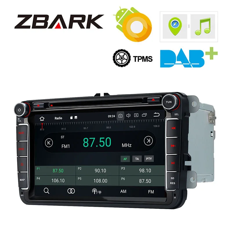 2 Din 8 &quotAndroid 0 Восьмиядерный автомобильный dvd-плеер радио для Volkswagen Golf Passat Touran Tiguan
