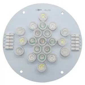 5 каналов 21 светодиод Cree + Epileds Led коралловый излучатель ламсветильник с 13 мм Мороз или прозрачные линзы набор для DIY аквариума светодиодсветильник