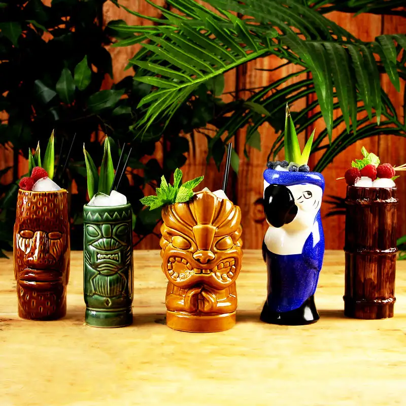 Гавайские кружки Tiki Коктейльная чашка кружка для пива напитков вина