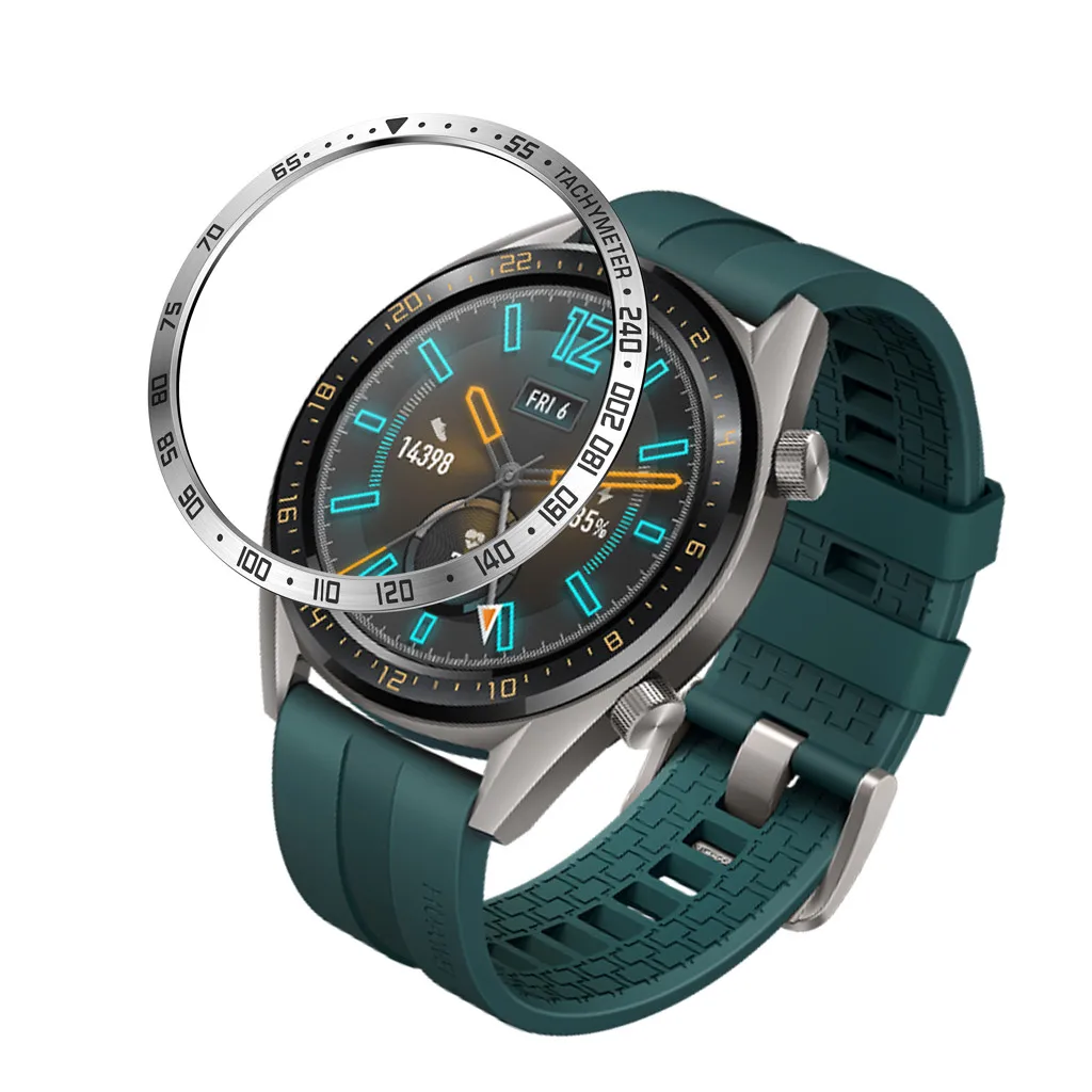 Умный чехол для часов для huawei Watch GT/Active 46 мм, драгоценный камень кольцо смарт Кольцо клеющаяся крышка против царапин Металл#20/