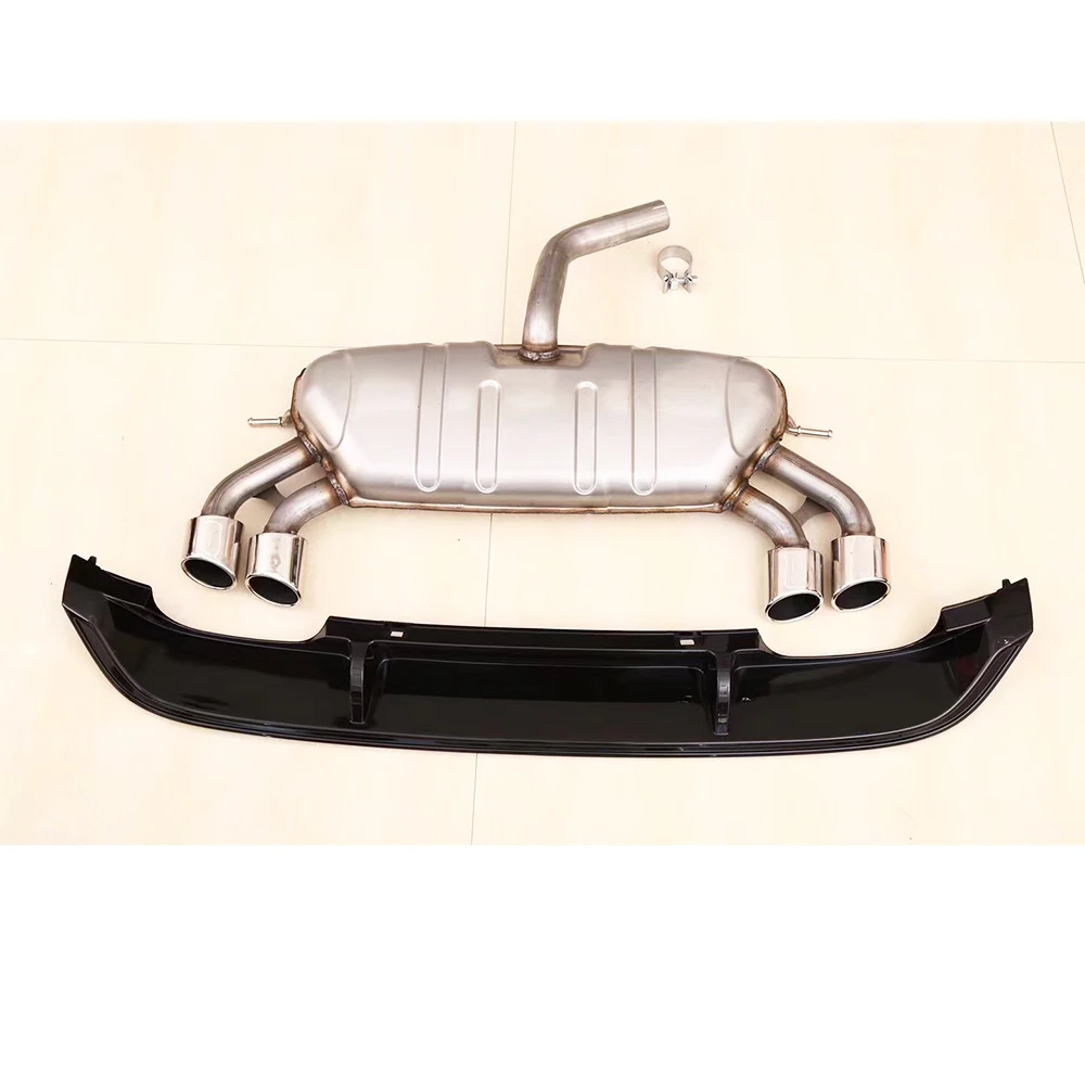 MK7 PP задний бампер диффузор с выхлопной для Volkswagon Golf 7 Standard & GT I R RLINE 2014 2018|rear bumper