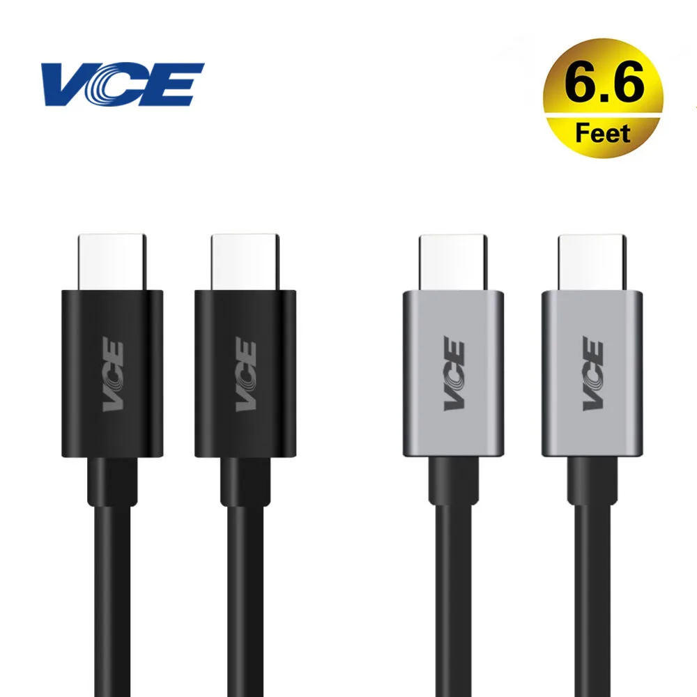 USB C to usb c Cable (2 шт) 6.6ft/2 м Тип до данных Зарядное устройство кабель для Galaxy S8/S8 Plus