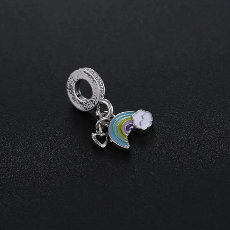 Оригинальные радужные бусины plata de ley для браслета ювелирные изделия Мэри