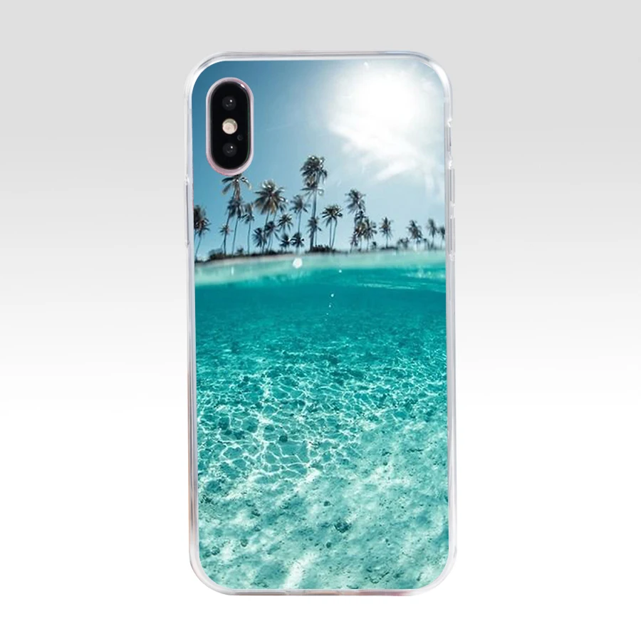 47AQ Летний Пляжный Мягкий силиконовый чехол из ТПУ для iphone 5 5s se X XR XS Max | Мобильные