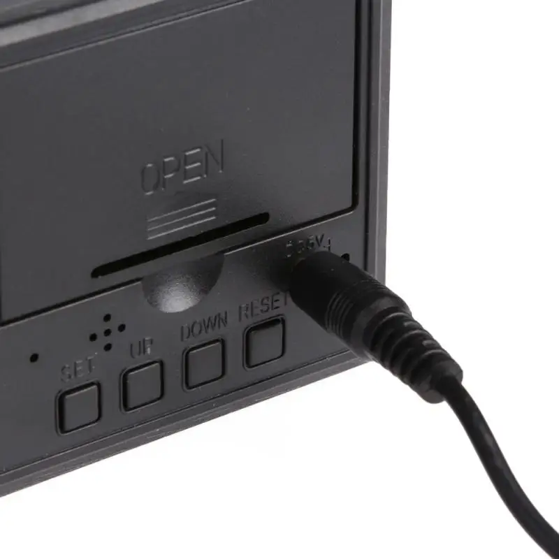 USB Ретро Куб Деревянный Цифровой СВЕТОДИОДНЫЙ Будильник Настольные Часы