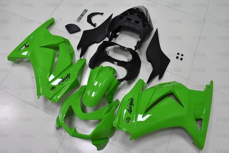 Пластиковые обтекатели неокрашенные для EX250 2008 2014 Body Kits EX 250 2011 зелено черные