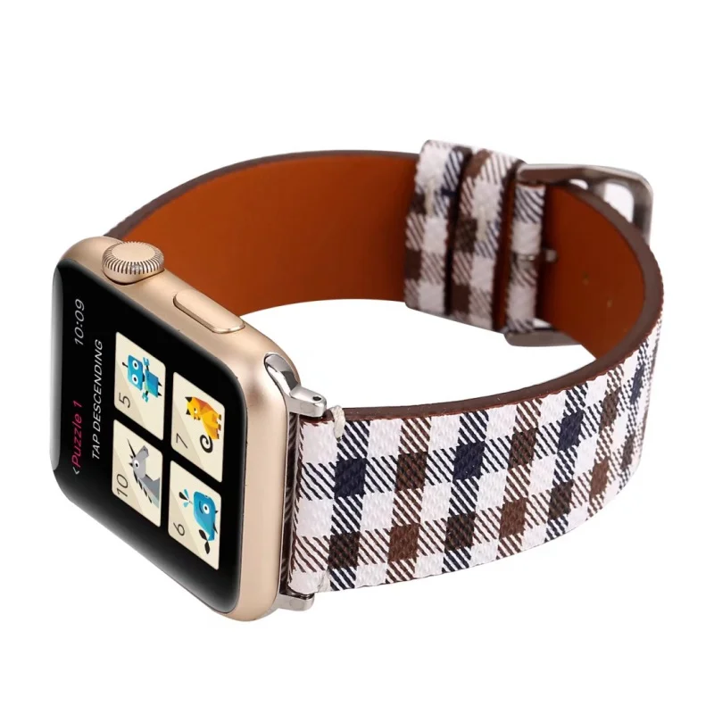 Kakapi Классический бренд кожа часы ремешок для Apple Watch iwatch 38/42 мм серии 1 2 3 Для