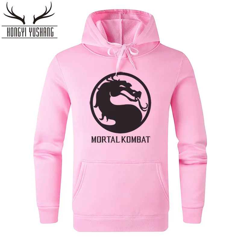 Мужская толстовка с капюшоном MK Dragon свитшот принтом Mortal Kombat пуловер в стиле