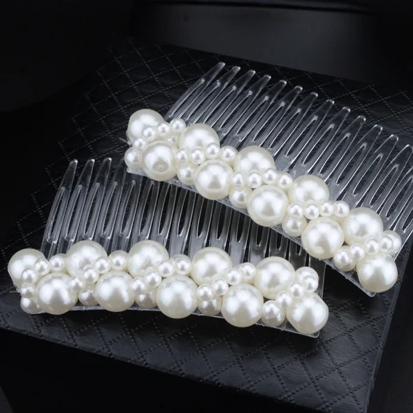 Гребень для волос с жемчугом Женский элегантный свадебный аксессуар невесты и