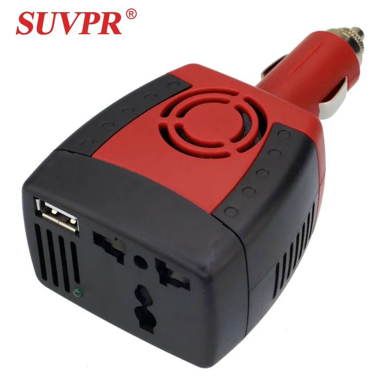 SUVPR Автомобильный адаптер питания инвертора 150 Вт DC 12 v AC 220v конвертер
