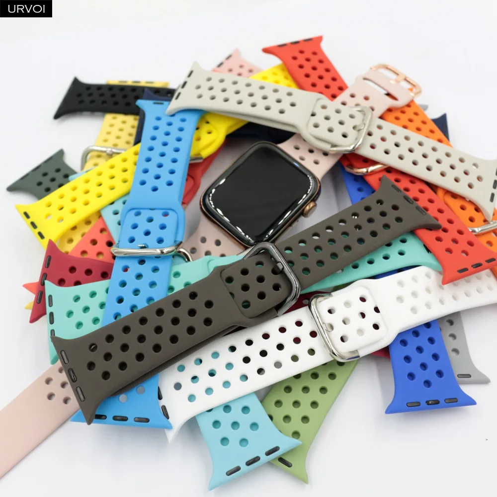 Ремешок спортивный URVOI для Apple Watch ultra series 8/7/6/5/4/SE силиконовый браслет iWatch