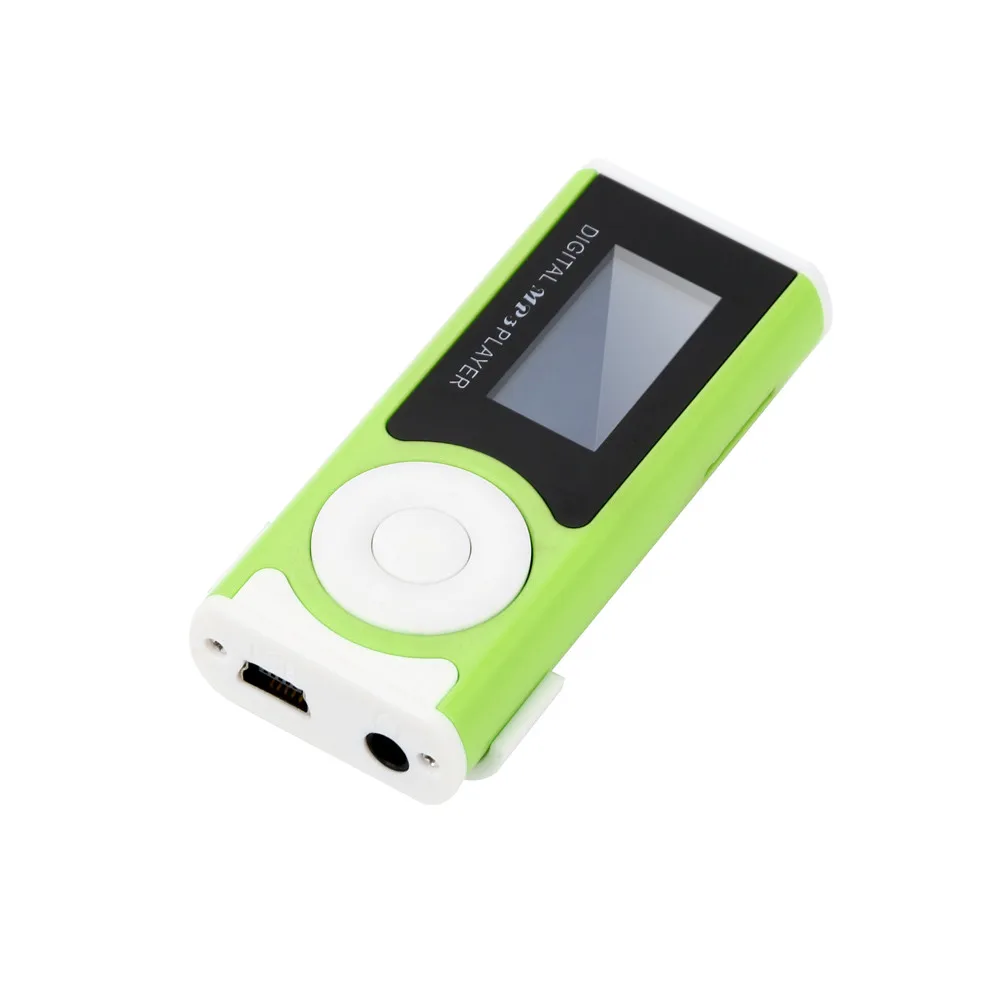 Мини-usb клип, ЖК-экран, MP3-плеер, медиаплеер, поддерживает 8 ГБ, Micro SD, для музыкального плеера, медиаплеер 2,04# M09