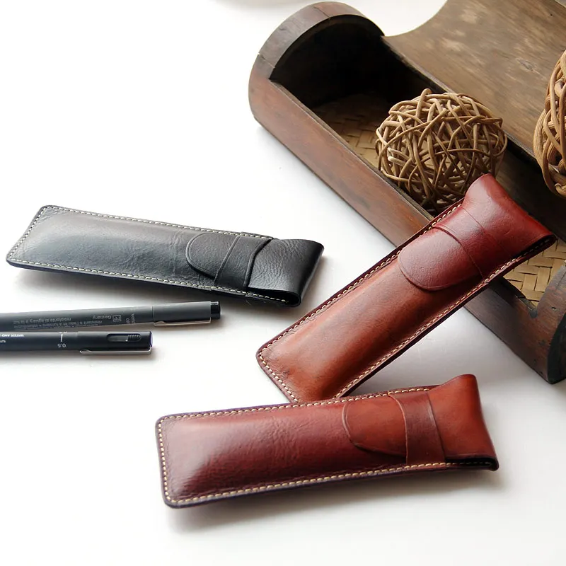 Милая креативная Персонализированная мини сумка из натуральной кожи карандаш