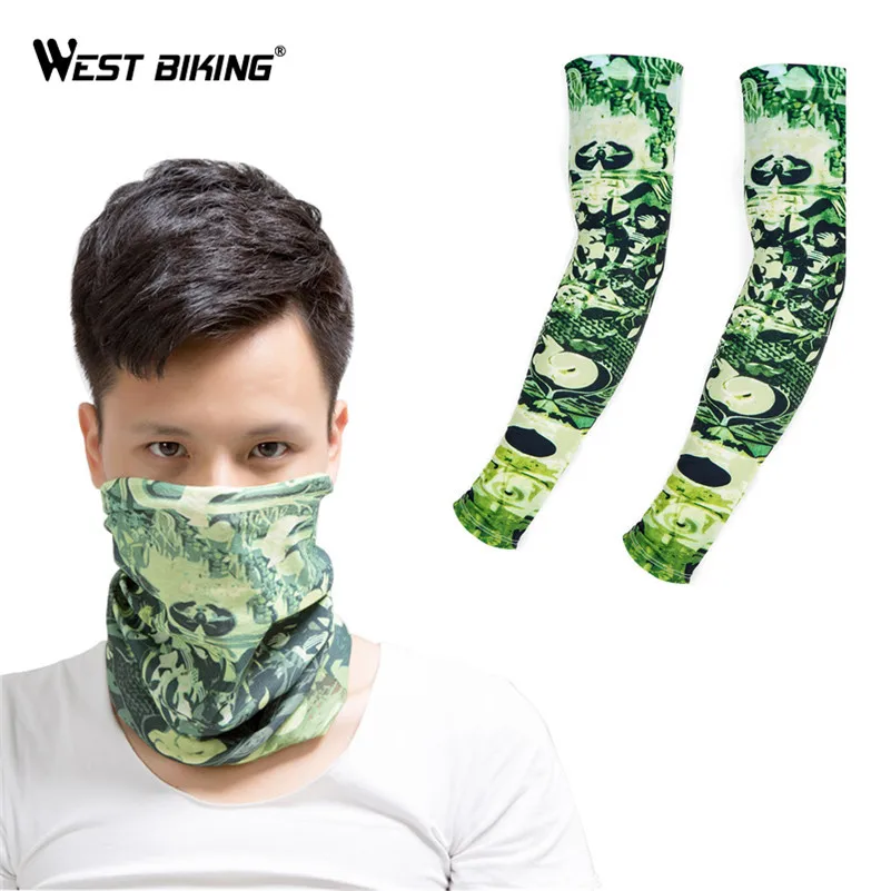 WEST BIKING велосипедные Чехлы для рук нарукавники уличная спортивная маска лица