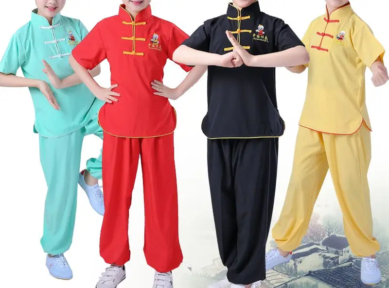 Новинка 2017 года детская одежда для мальчиков и девочек wushu занятий боевыми