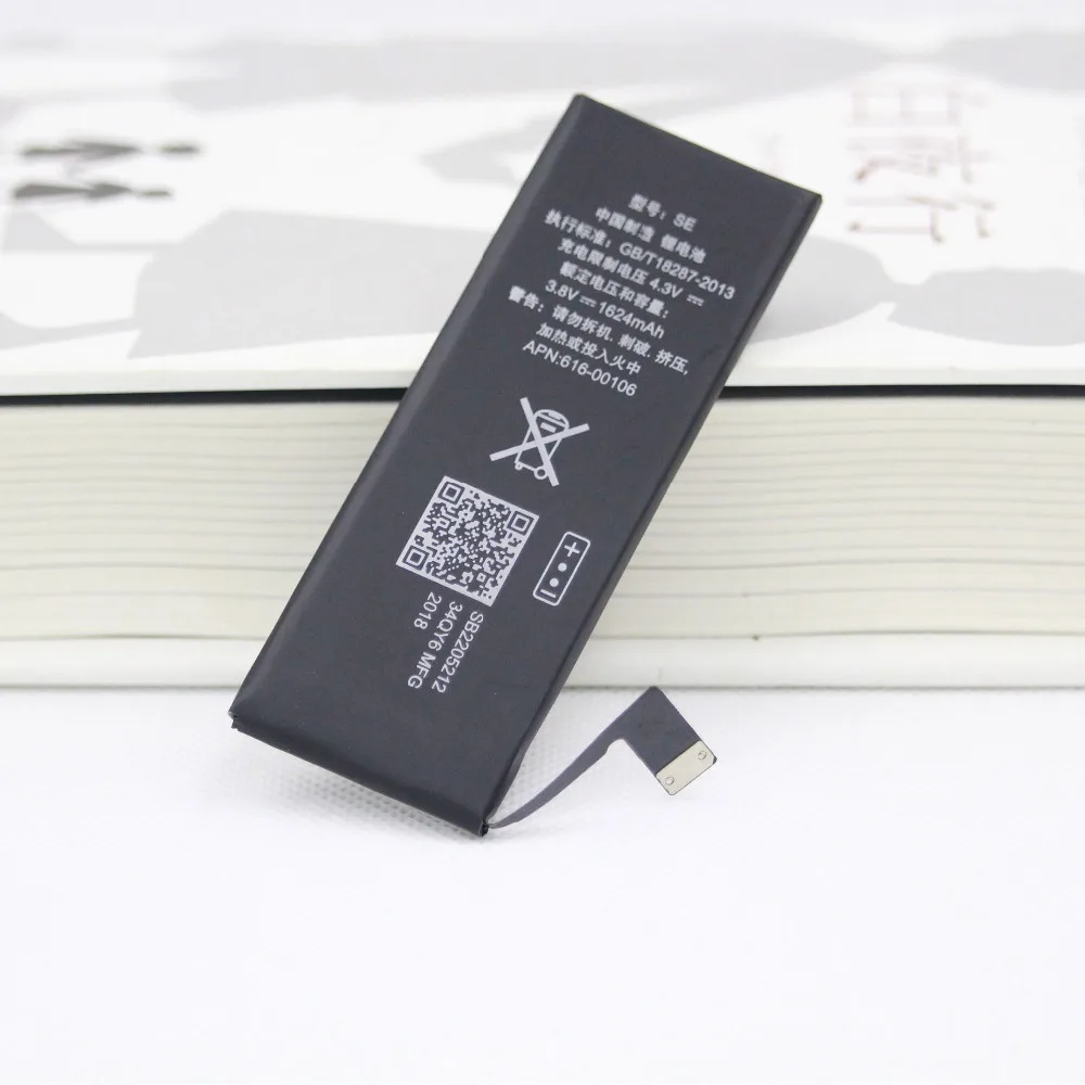 100% ISUNOO 1624mAh Мобильный телефон литий-ионная батарея для iphone SE AAA сменная литиевая |