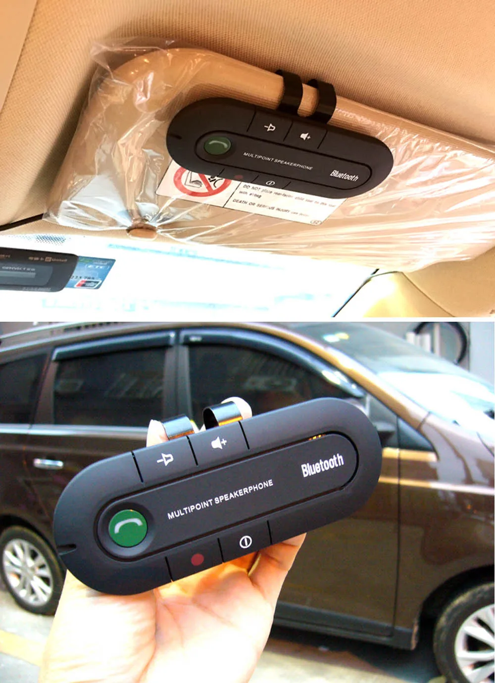V3.0+ EDR Bluetooth Автомобильный солнцезащитный козырек Handfree многоточечный динамик телефон беспроводной Bluetooth MP3-плеер динамик комплекты без рук