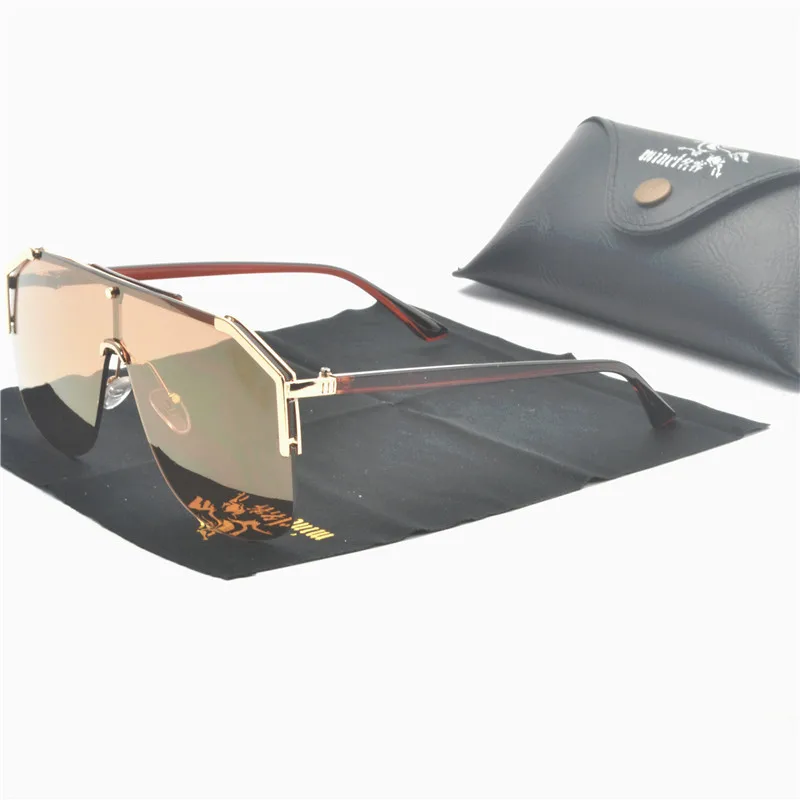Новинка 2019 солнцезащитные очки большого размера женские дизайнерские в большой