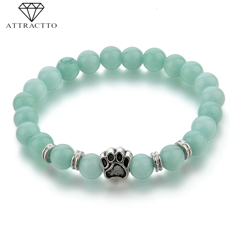 Привлекательные браслеты в виде лап кошки и собаки для женщин Стрейчевые ручной