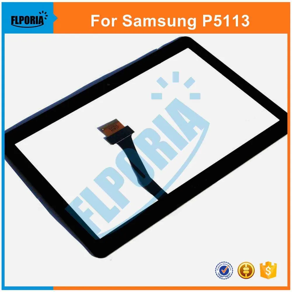 Touch Screen digitizer For Samsung Galaxy Tab 2 10.1 P5113 P5113TS Tablet Panel Front Glass with Flex Cable Assembly | Компьютеры и