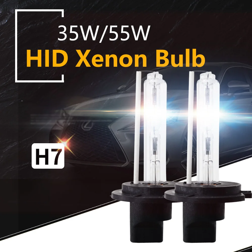 2021 лампа SKYJOYCE 12V 35W 55W HID светильник H1 H3 H7 H11 9005 880 3000k 4300k 5000k 6000k 8000k желтый синий