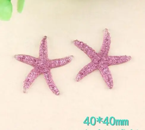 Кабошон из смолы морская звезда плоская задняя часть мультяшная Желейная