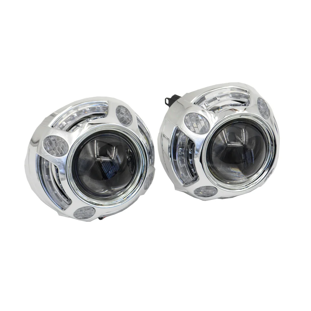 3 0 дюйма hid линзы проектора Bi xenon led дневные ходовые ангельские глазки кожухи маска