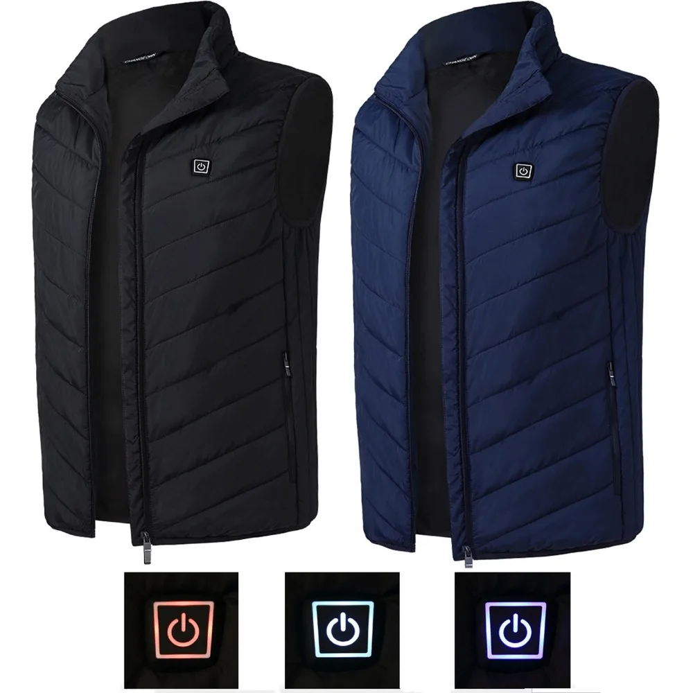 Electric Heated Vest Men Women Winter Heating Jacket USB Infrared Thermal Warm Waistcoat Clothing Feather Outdoor Hiking | Спорт и