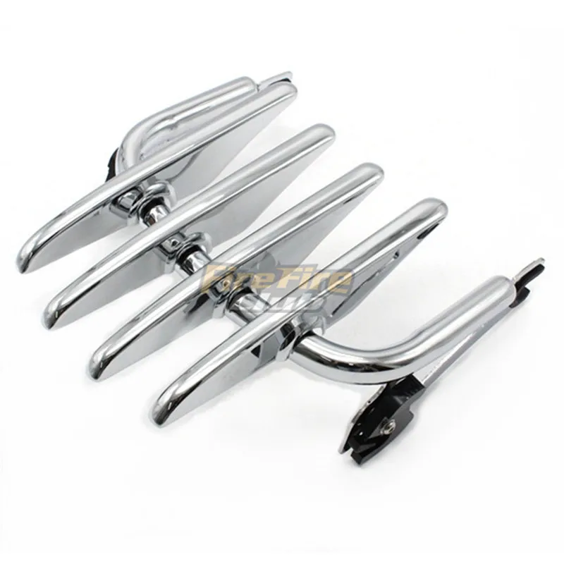 Хромированная Съемная стелс багажная стойка для Harley Touring Street Glide Road King Road Glide 09-18 FLHRC FLHT FLHX FLTR FLHTC