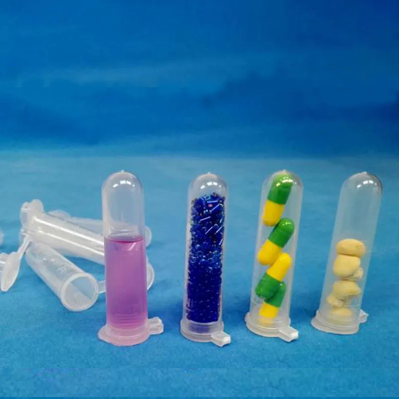 10 шт. пробирки 4 мл с крышкой центрифуга Калибровочная круглая Нижняя