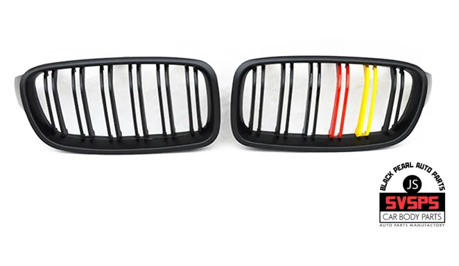 

High Quality ABS Front Middle Grille Double Slat Style Three Color Options For BMW 3-series F30 F35 2012-2018 Year