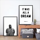 Biggie Smalls Rap текст холст Художественная печать настенный плакат, известный большой художественный Декор холст картина на стену украшение для дома