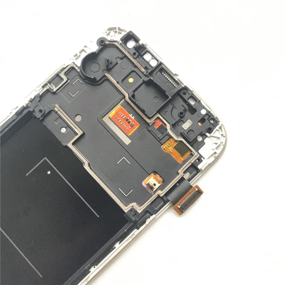 ЖК дисплей с рамкой для SAMSUNG Galaxy S4 сенсорный экран 5 0 дюйма i9500 i9505 i337 i9506 i9515|Экраны