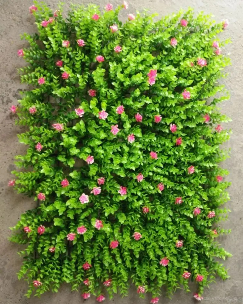 pink 1pcs 40x60 см Травяной коврик Зеленые искусственные газоны дерн ковры поддельные Sod домашний сад пол DIY Свадебные украшения цветы Эвкалиптовое растение - Цвет: pink 1pcs
