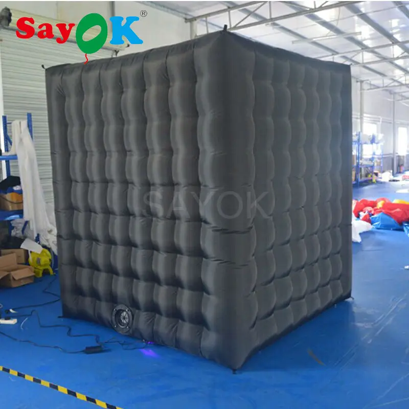 Горячая Распродажа Черная надувная фотобудка/надувная Свадебная фотобудка