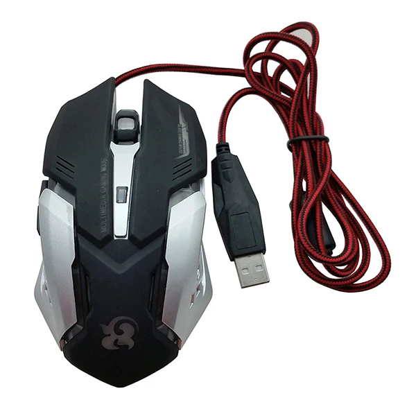 100% 3200DPI 7LED оптическая 6D Кнопка USB Проводная игровая мышь профессиональная