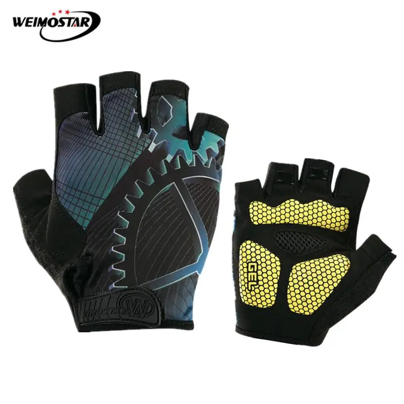 Weimostar Gear спортивные велосипедные перчатки с полупальцами 3D Гелевые MTB Горные
