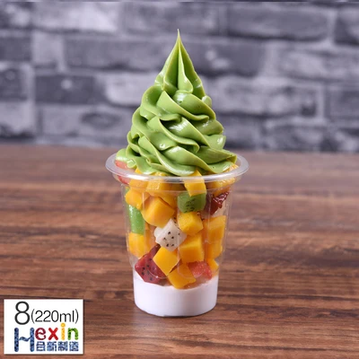 220ml matcha Оконный дисплей модели продуктов питания для сливочного мороженого реквизит Моделирование мороженого вафельный конус образец формы поддельные фрукты Sundae модель на заказ - Цвет: 220ml matcha