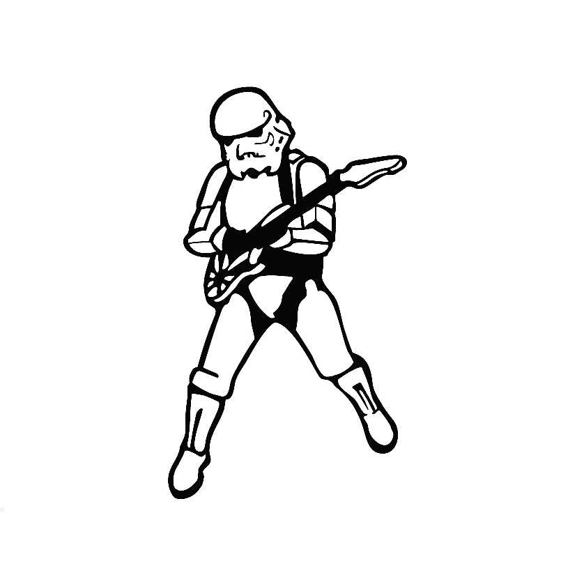 24x14 см Rock N Roll Storm Trooper виниловый семейный художественный бампер украшение для