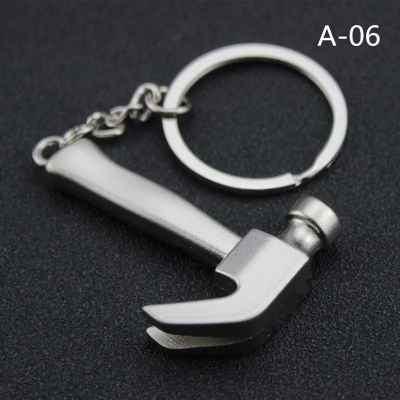 Инструменты для ремонта серии молоток тиски ключ Ax лопатой Увидел Брелок ключей