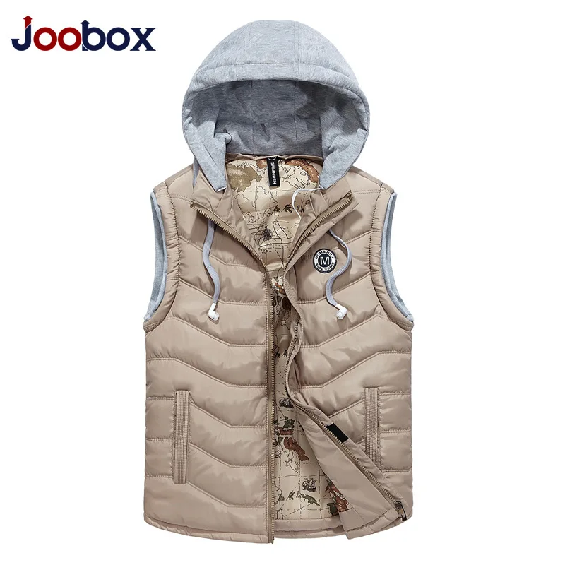 JOOBOX 2018 новый зимний жилет мужской модный тонкий пальто Повседневный хлопковый на