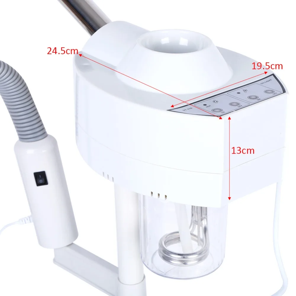 

20W Professional Facial Steamer Light 3X Magnifying Lamp Machine Spa Salon Beauty Skin Care Equipment Lighting