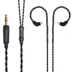 TRN 0,78 мм 0,75 мм 2 Pin Mmcx сменный усовершенствованный кабель для наушников с микрофоном для V10 ES3 ES4 ZSA ZS6 ZST ZSR ZS10 RT-1 TFZ Se215