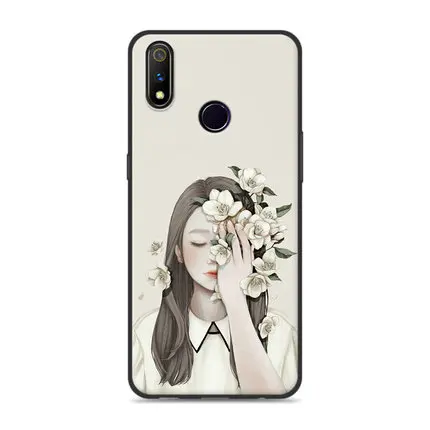 6," Coque Fundas для OPPO Realme 3 pro Чехол seven girl цветок Мягкий Силиконовый ТПУ чехол для телефона Realme3 pro защитные чехлы