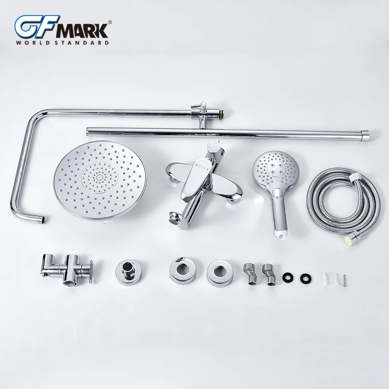 Смеситель для ванной комнаты GFmark Душевая насадка с регулируемым смесителем