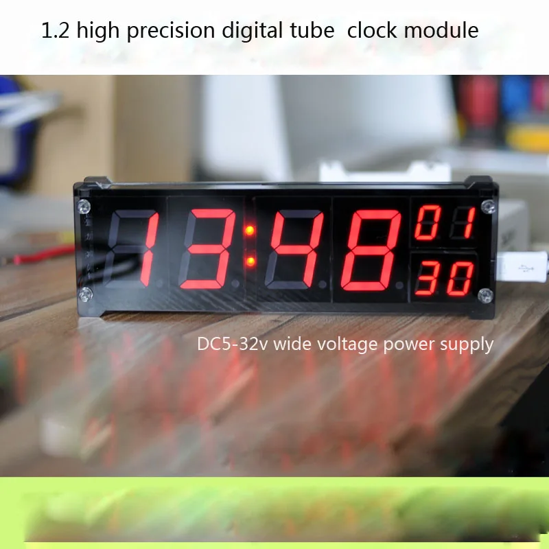 Большие цифровые часы со светодиодным дисплеем 1 2 дюйма прецизионные с модулем