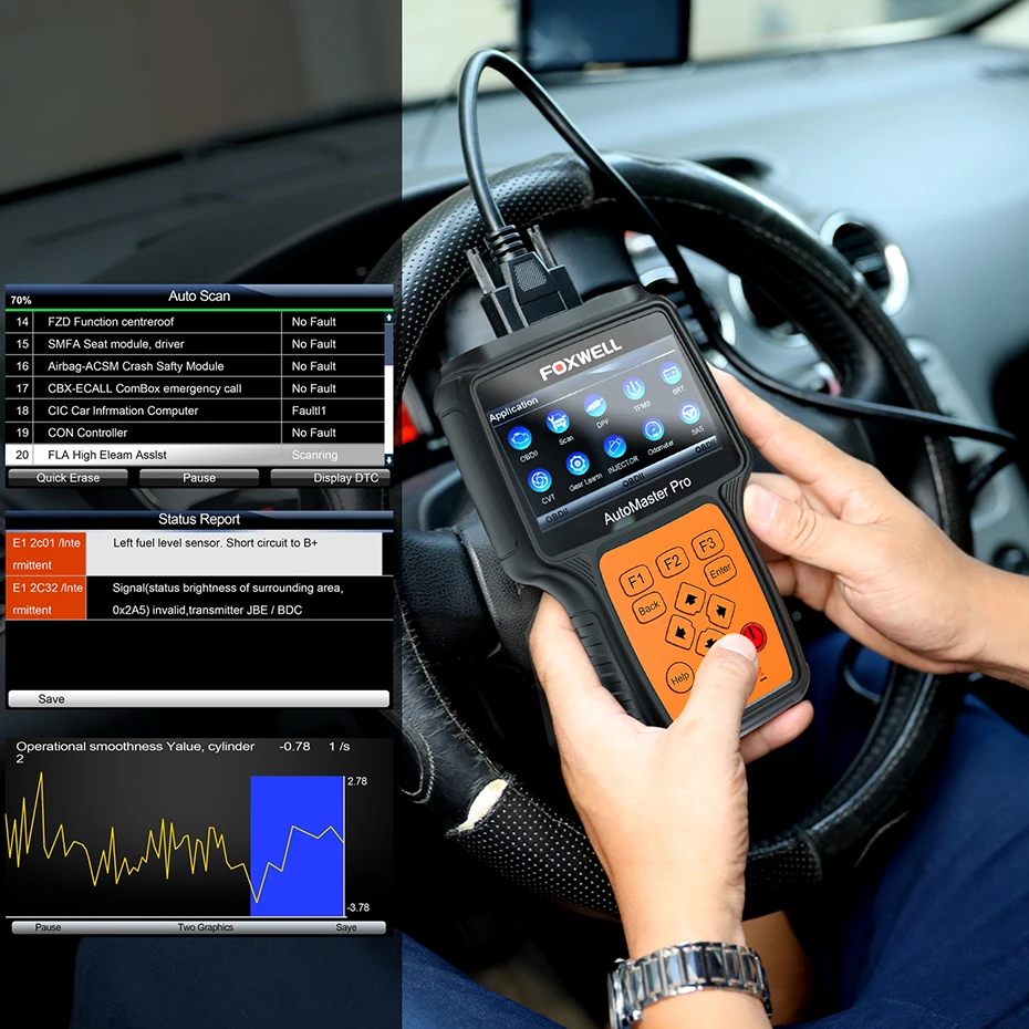 FOXWELL NT644 Pro полная система OBD2 диагностический инструмент автоматический сканер Подушка безопасности ABS SAS EPB масляный сервис DPF Сброс ODB2 Автомобильный сканер