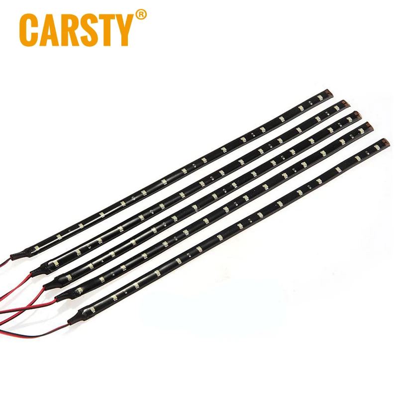 Carsty 2 шт./пара 60 см в высоту Мощность гибкий Светодиодные ленты светильник
