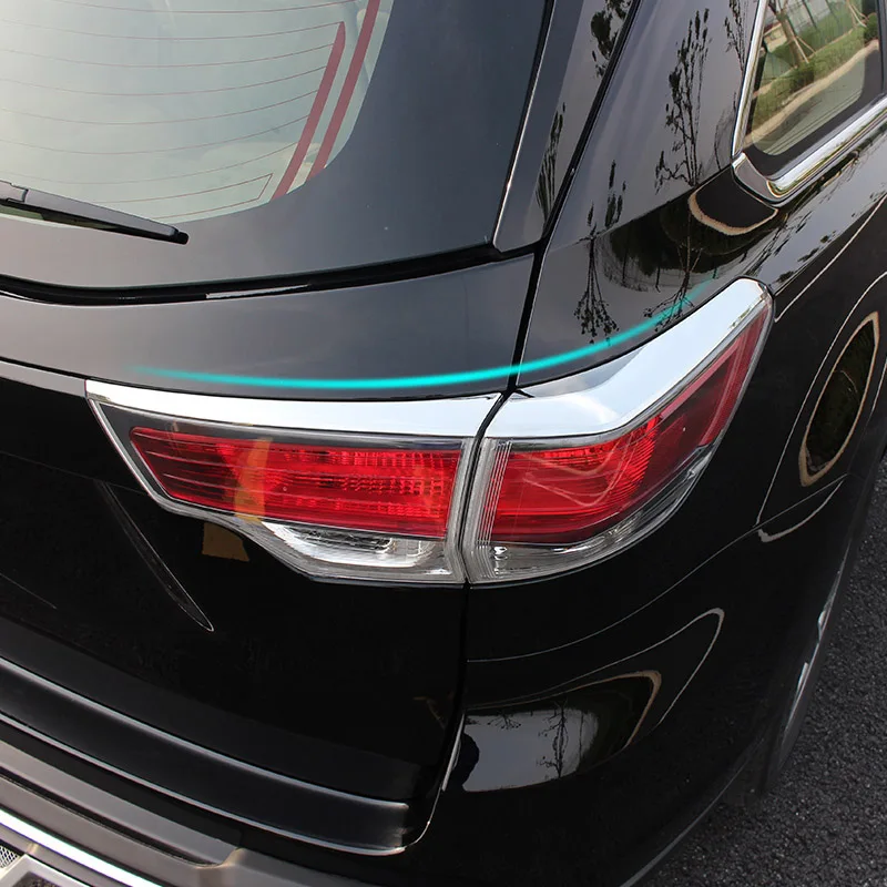 Для Toyota Highlander Kluger 2014 2015 2016 хромированный противотуманный светильник накладка на